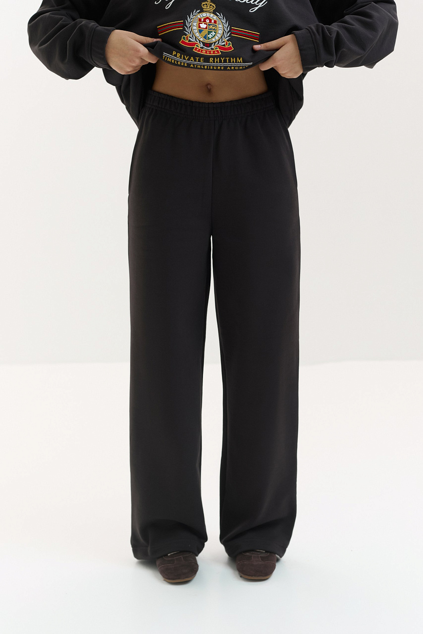 Брюки клеш плотный футер