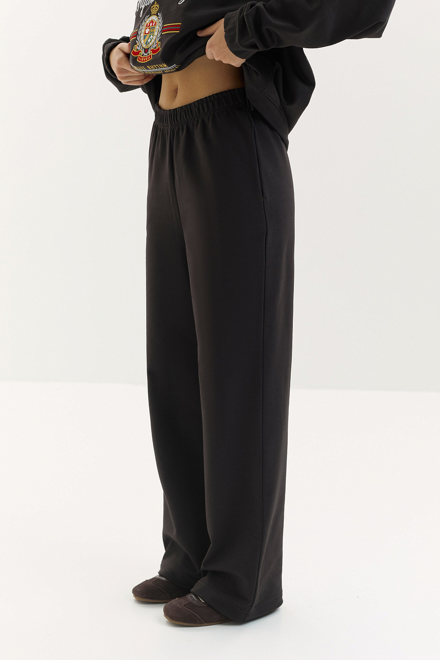 Брюки клеш плотный футер