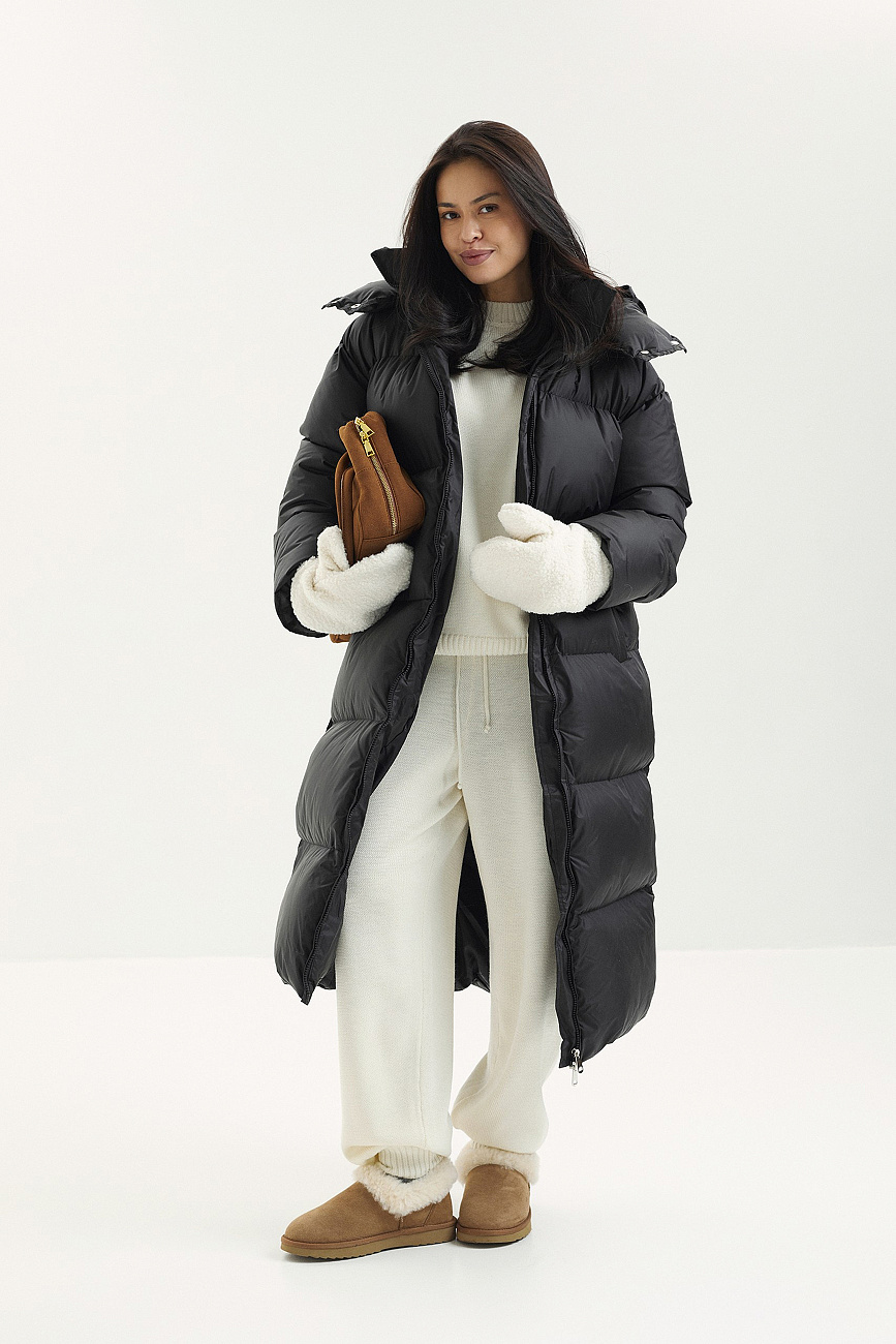 Пуховик удлинненный