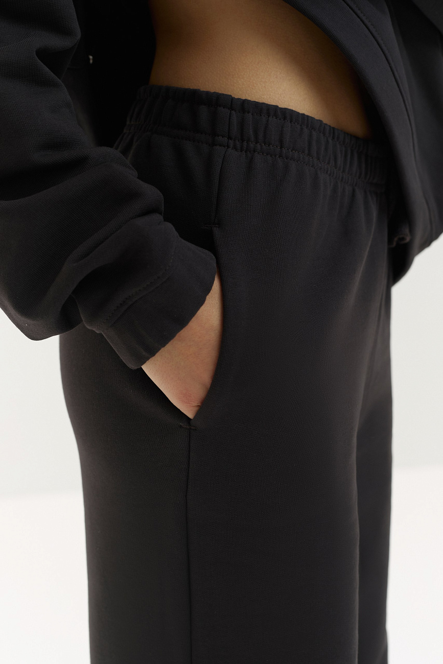 Брюки клеш плотный футер