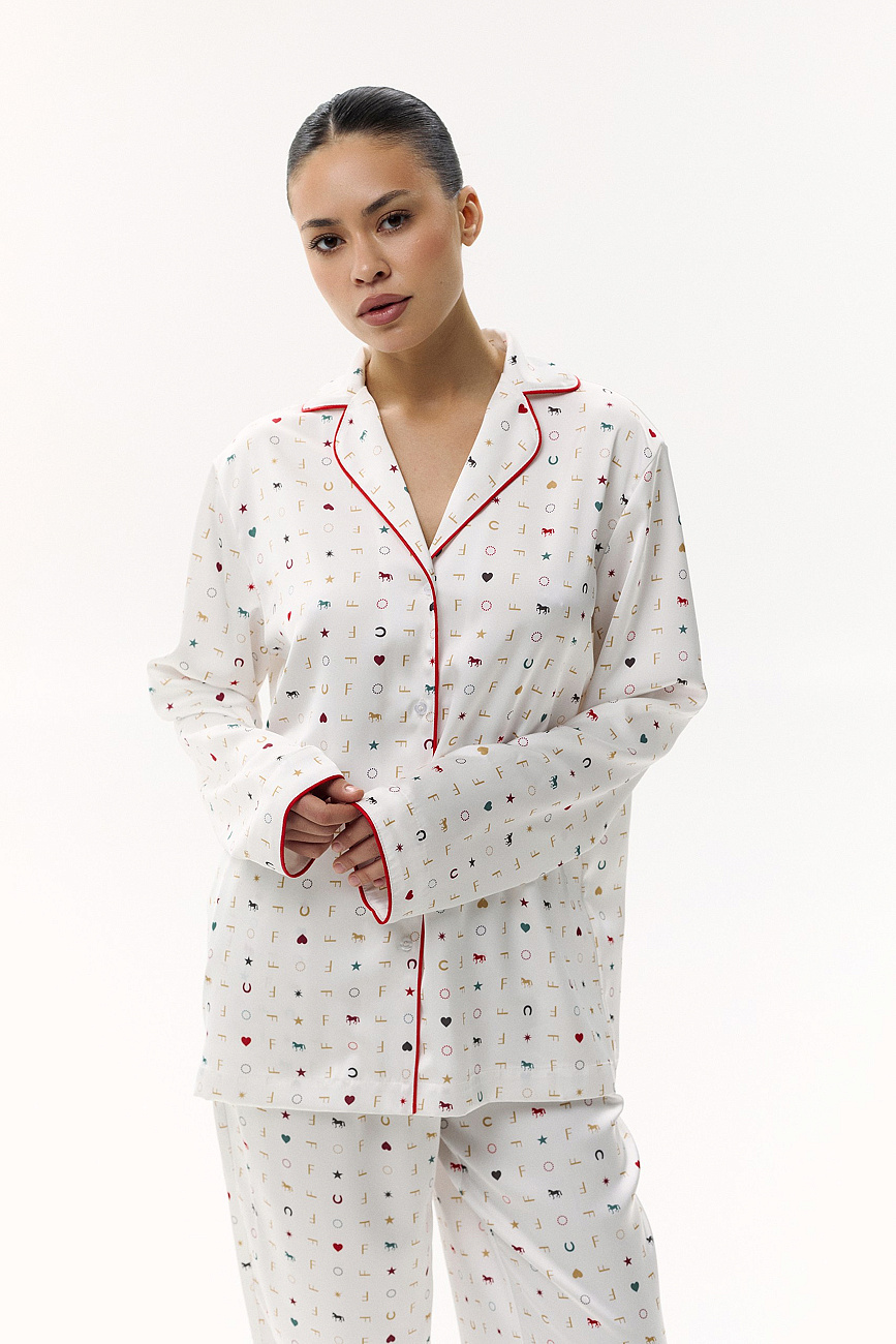 Пижама шелковая