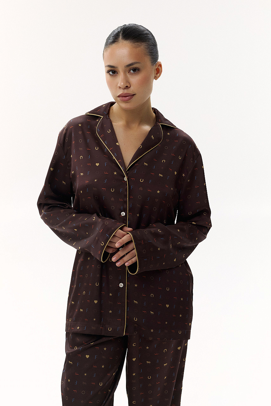 Пижама шелковая