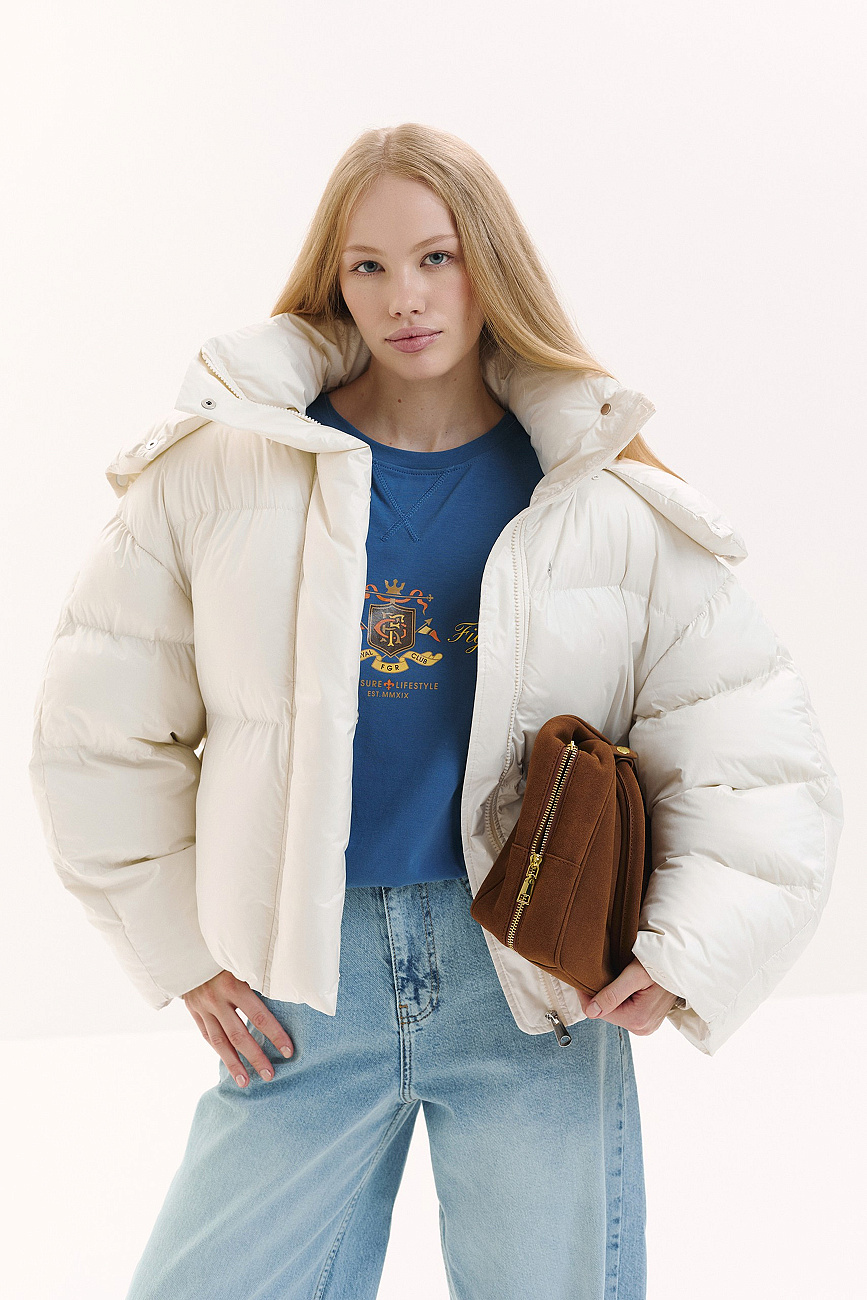 Пуховик укороченный