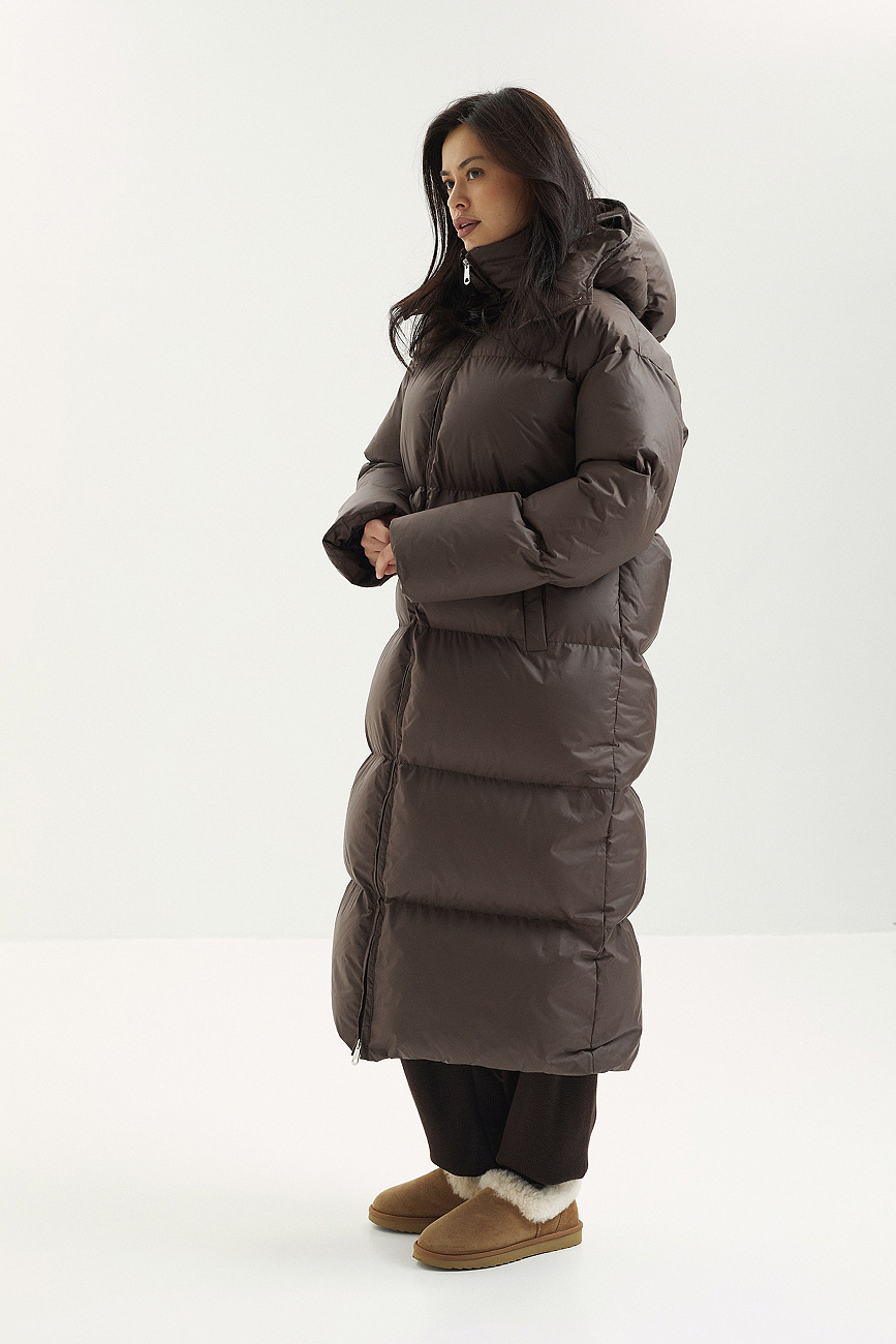 Пуховик удлинненный