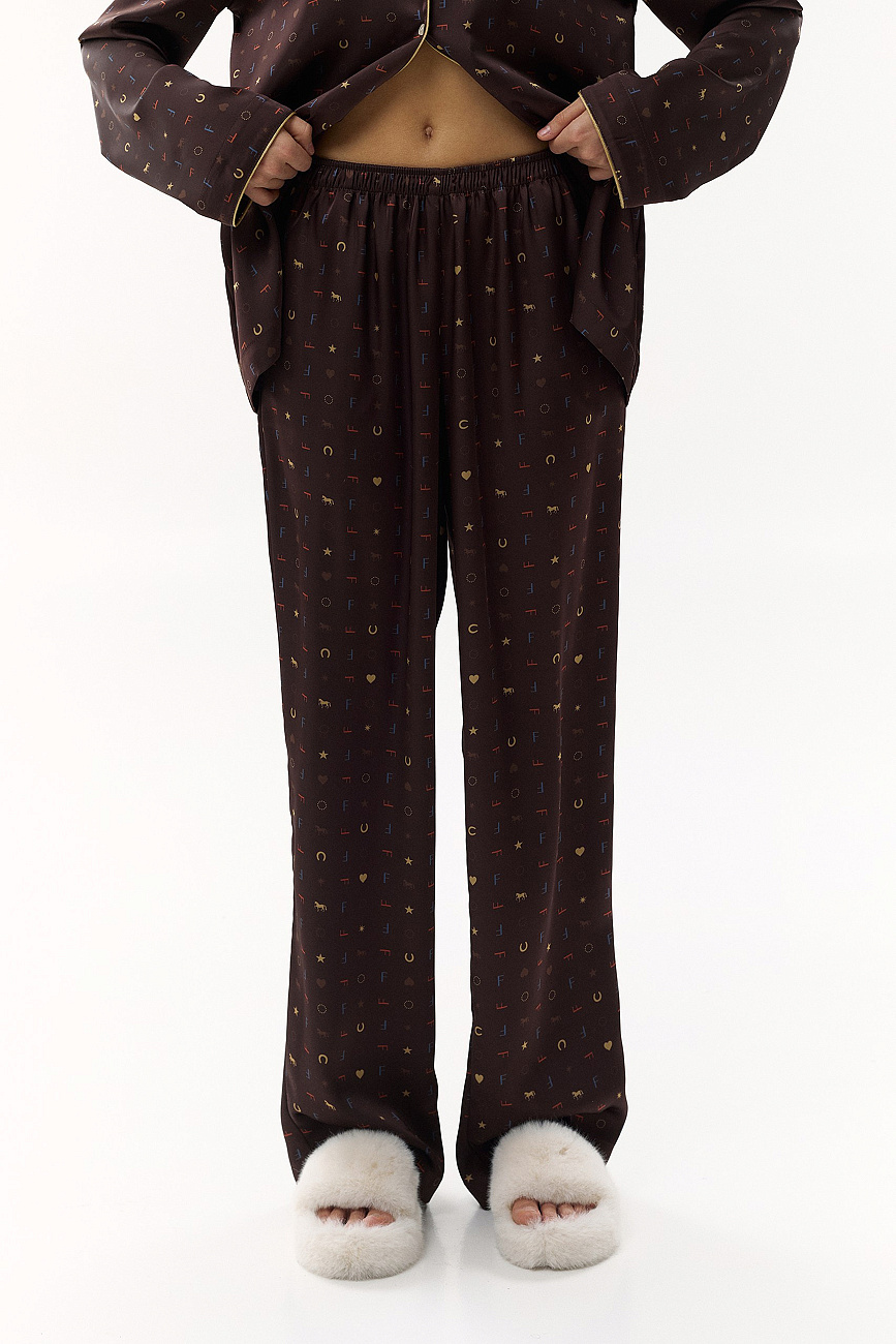 Пижама шелковая