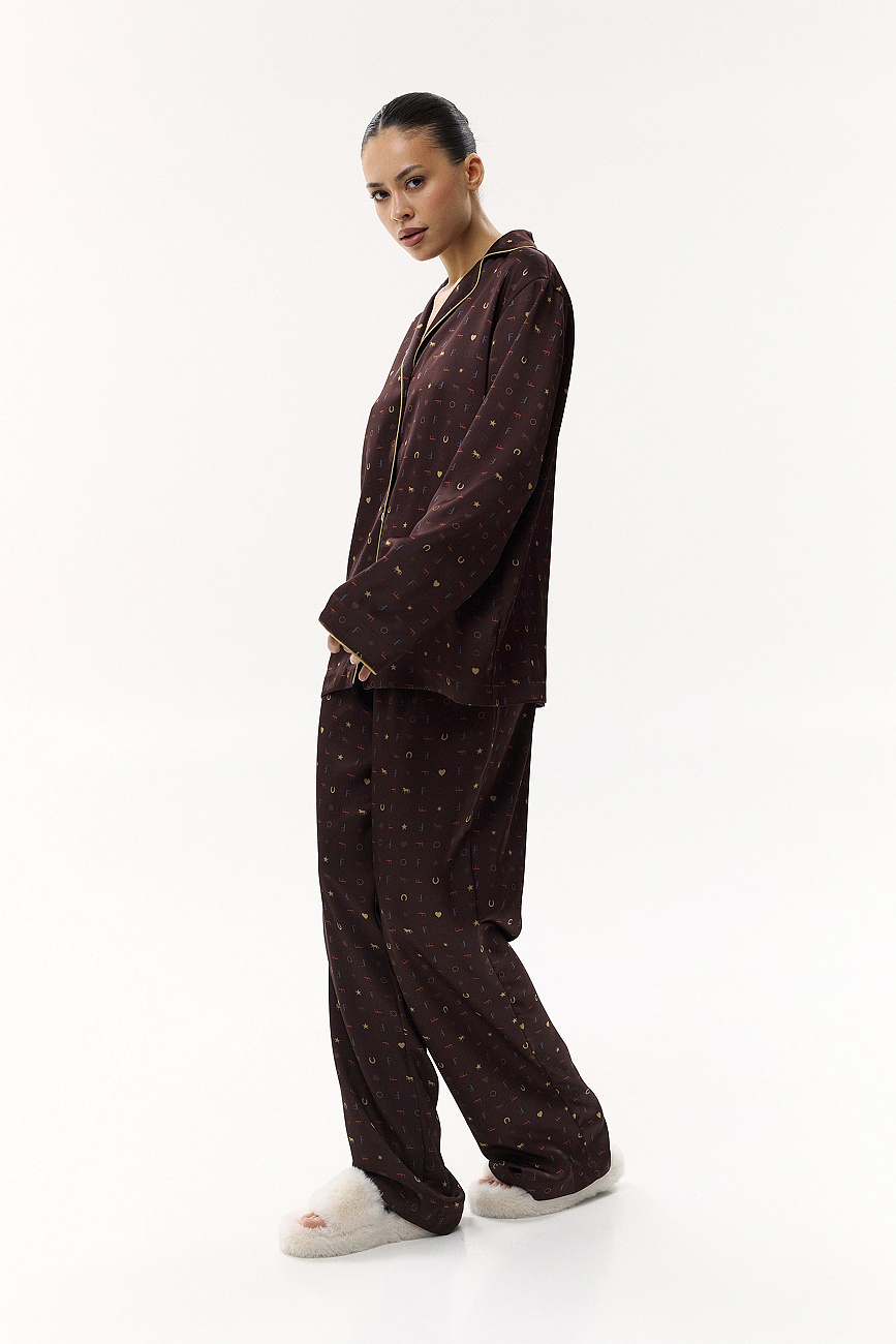 Пижама шелковая