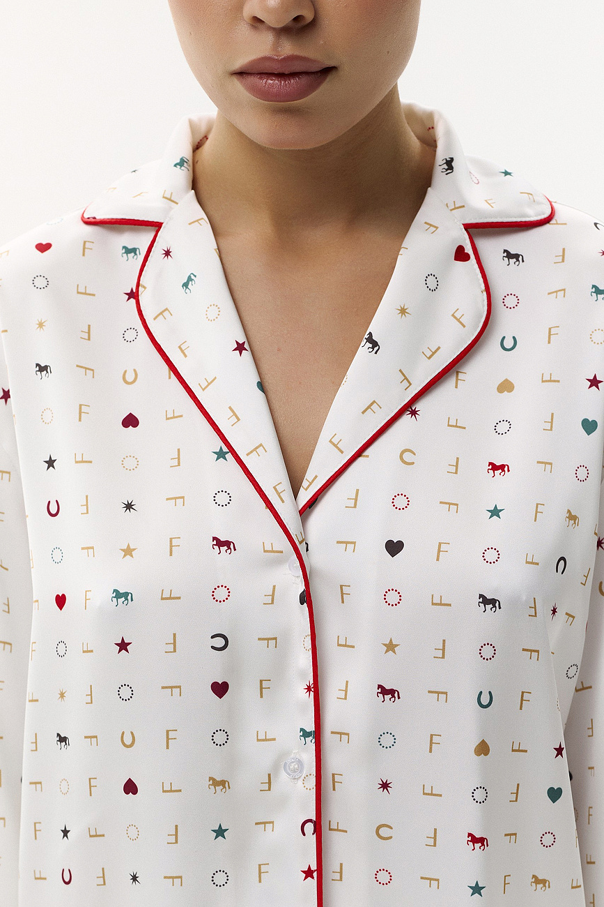 Пижама шелковая