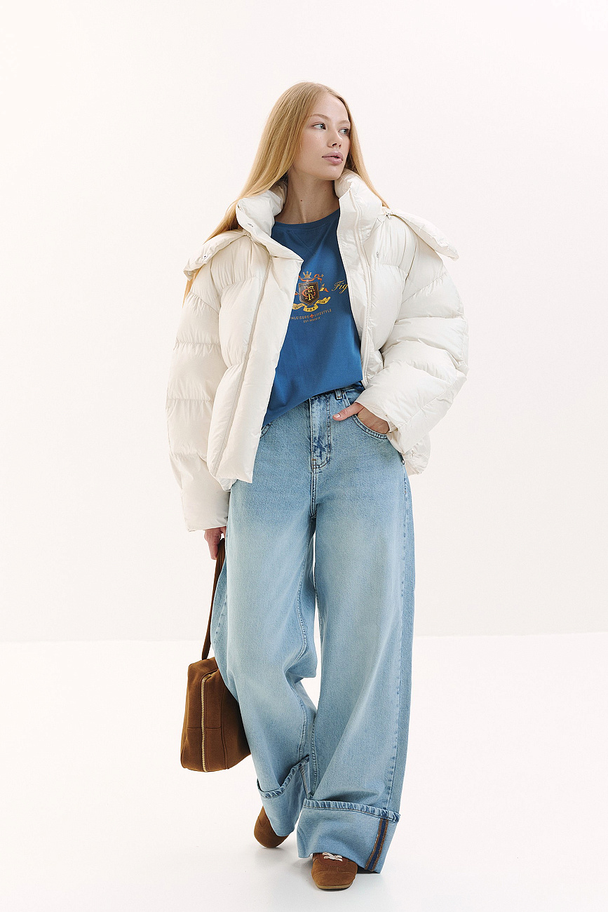 Пуховик укороченный