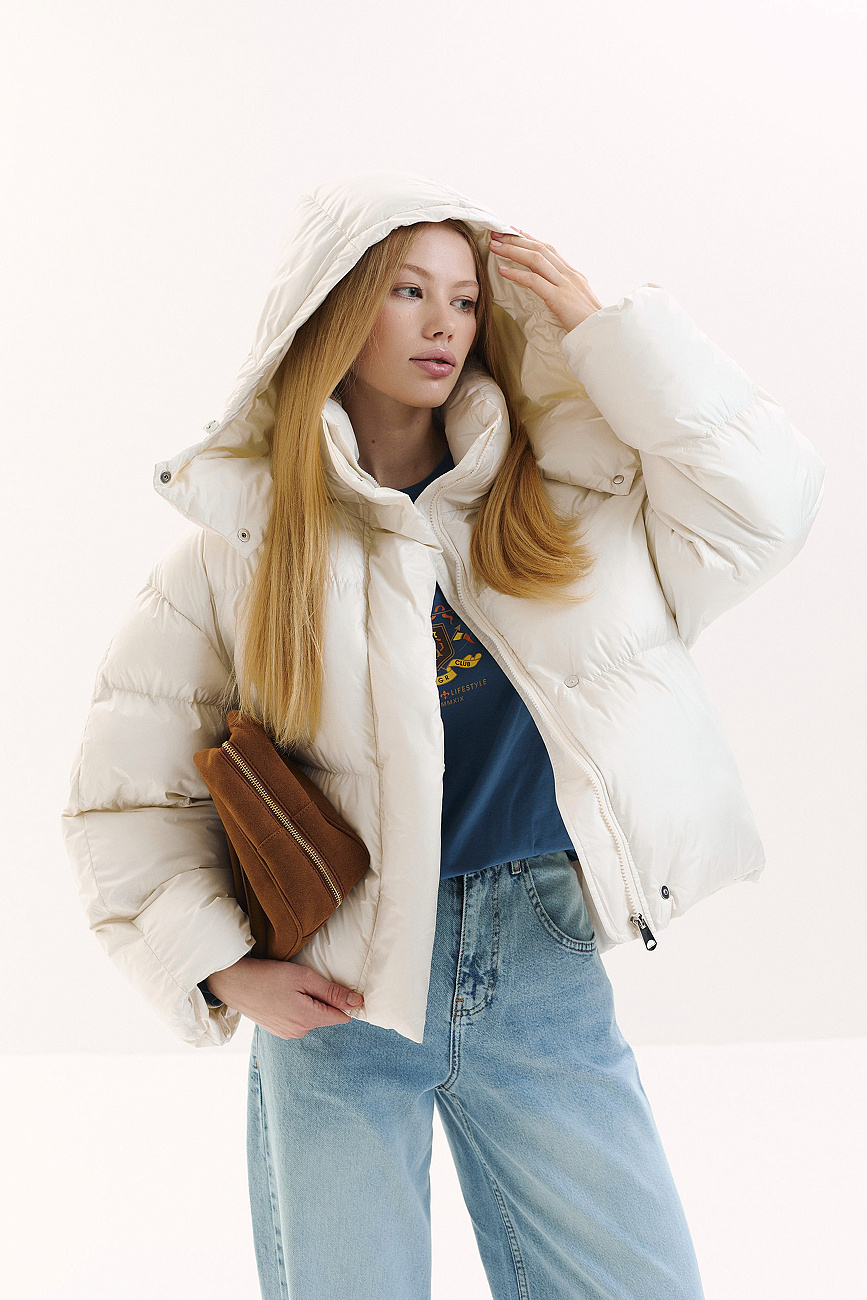 Пуховик укороченный