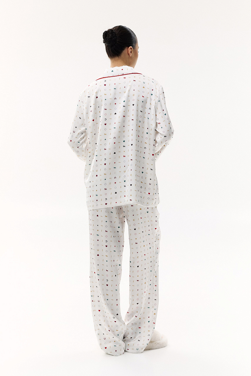 Пижама шелковая