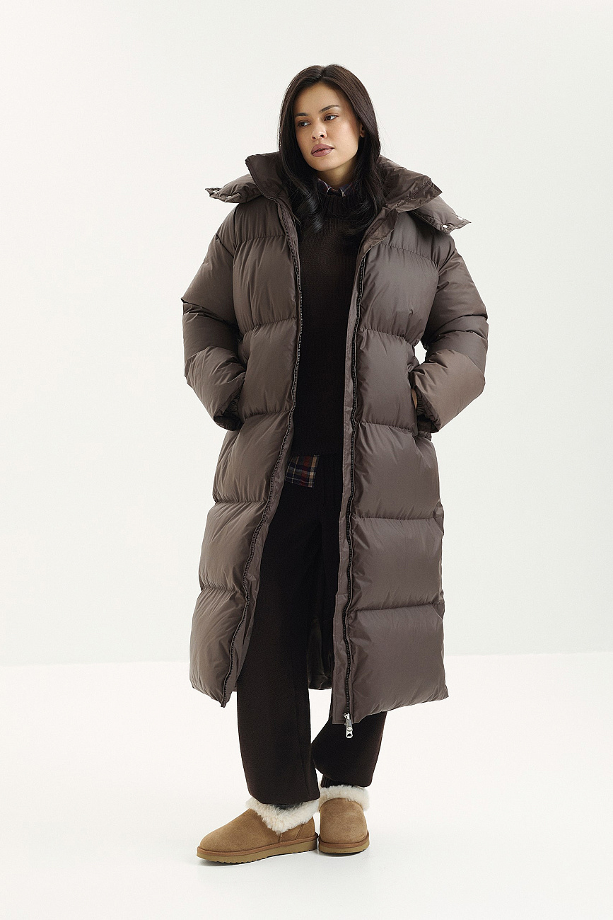 Пуховик удлинненный