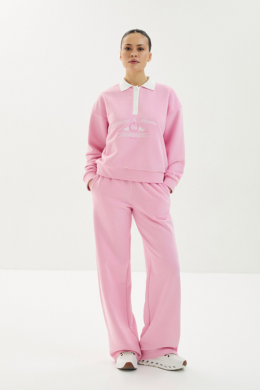 Костюм "Свитшот-поло и&nbsp;Брюки клеш"