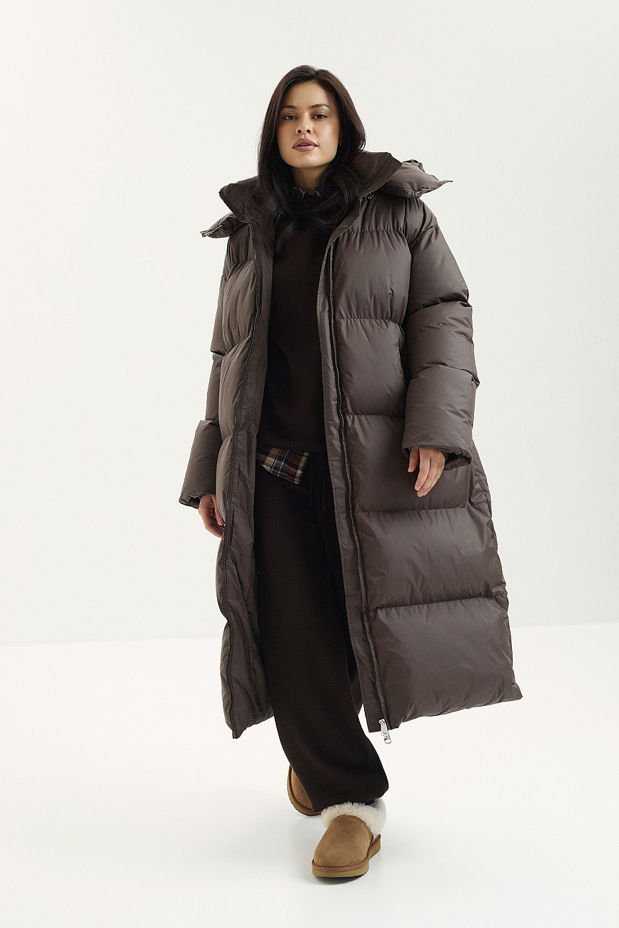 Пуховик удлинненный