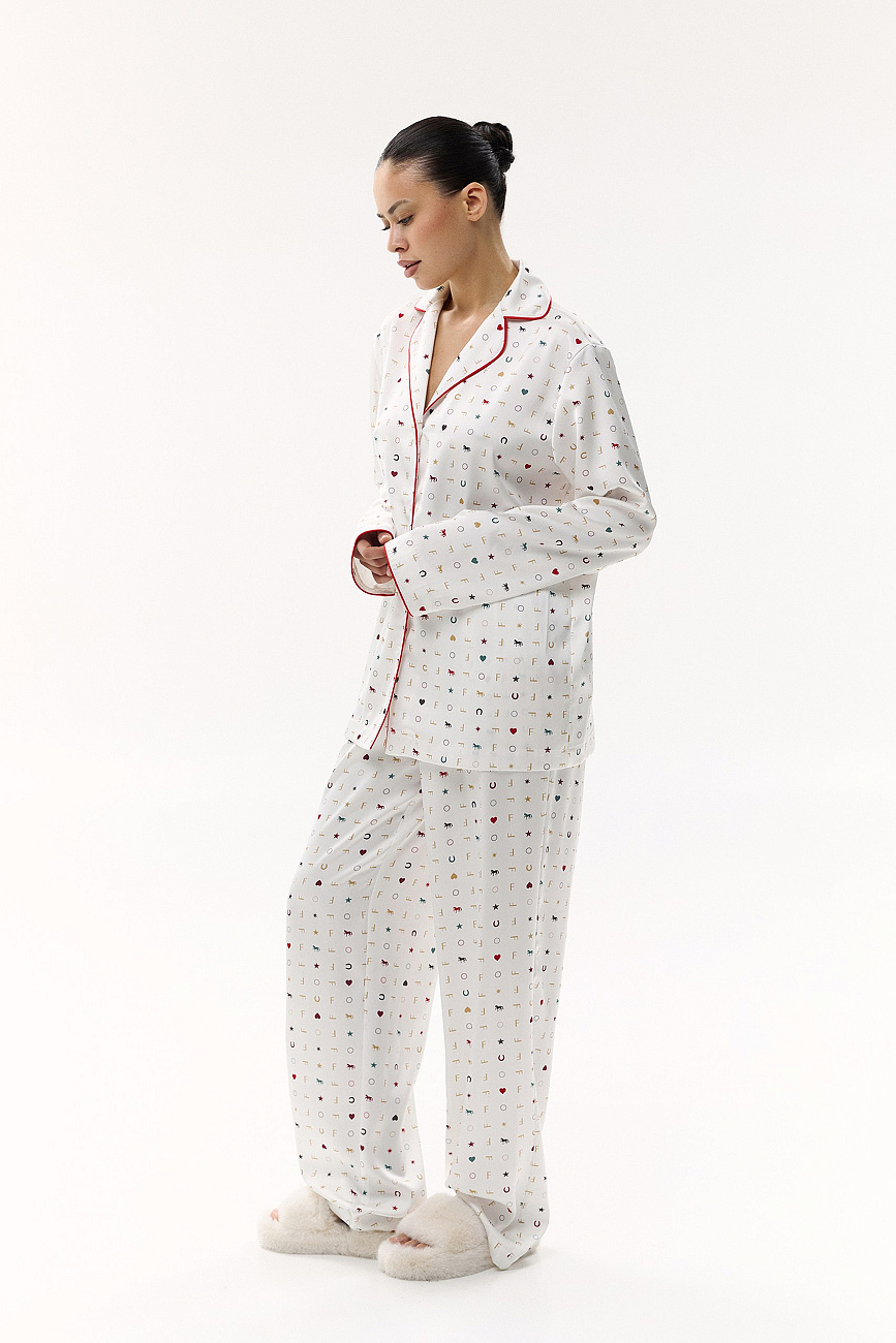 Пижама шелковая